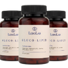 Opakowanie 3-PAK suplementu Gluco-Lipid LeboLab na białym tle